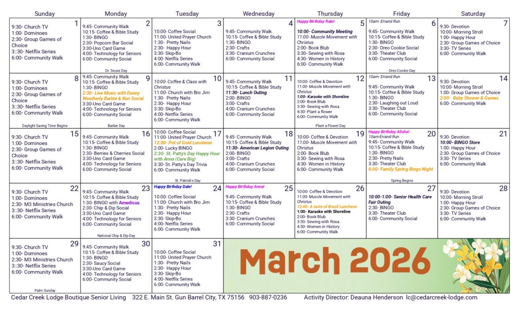 March Activities